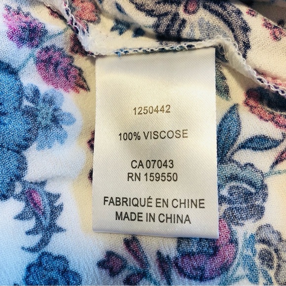 Joie Large Peasant Style Crop Top Ballon Sleeves Boho - Picture 14 of 16